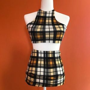 Checkered 2 piece